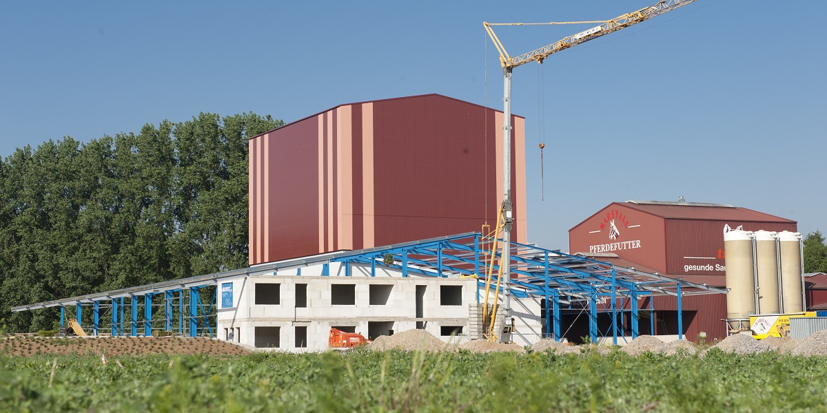 Projekt Neubau Produktionshalle mit Vordach in Bersenbrück