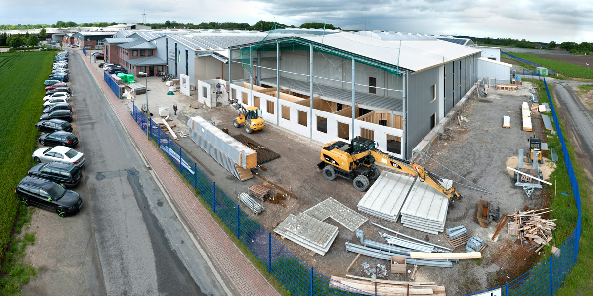 Projekt Neubau einer Halle mit Lackieranlage in Bersenbrück