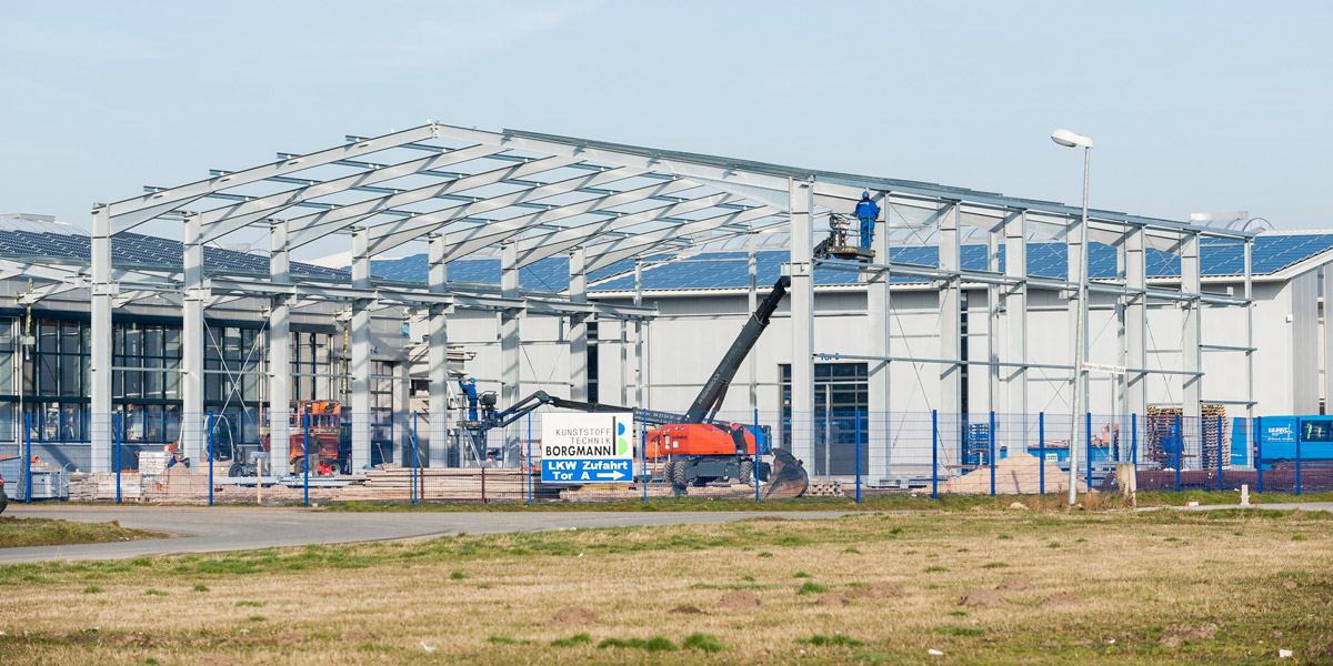 Projekt Neubau einer Halle mit Lackieranlage in Bersenbrück