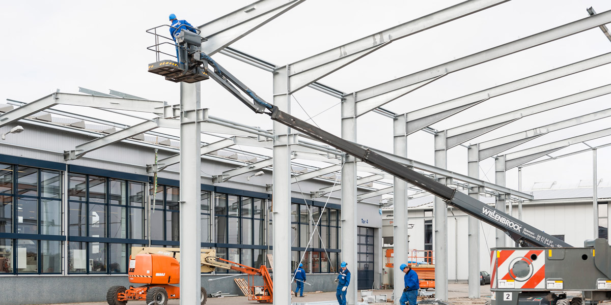 Projekt Neubau einer Halle mit Lackieranlage in Bersenbrück