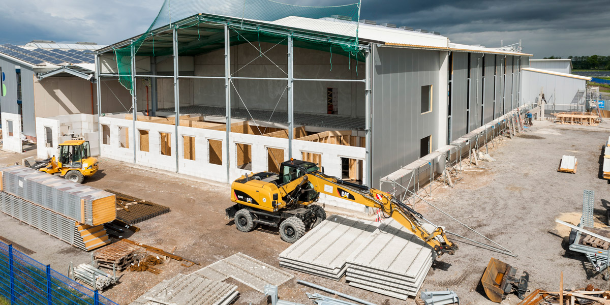 Projekt Neubau einer Halle mit Lackieranlage in Bersenbrück