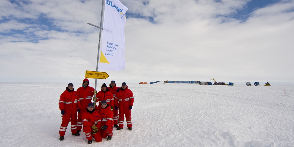 Projekt Antarktisstation Neumayer in der Antarktis