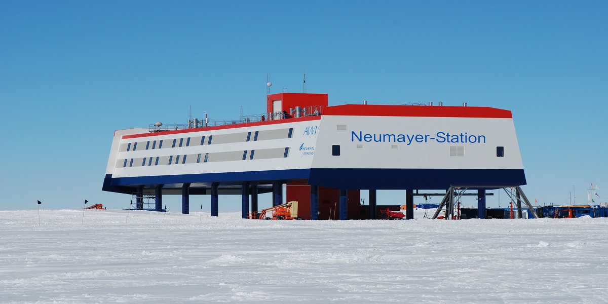 Projekt Antarktisstation Neumayer in der Antarktis